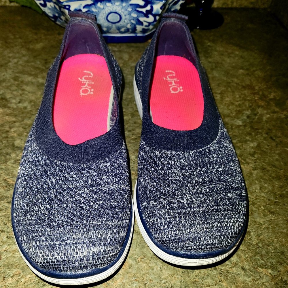 Ryka Heather Knit Slip-On Shoes Nell Navy